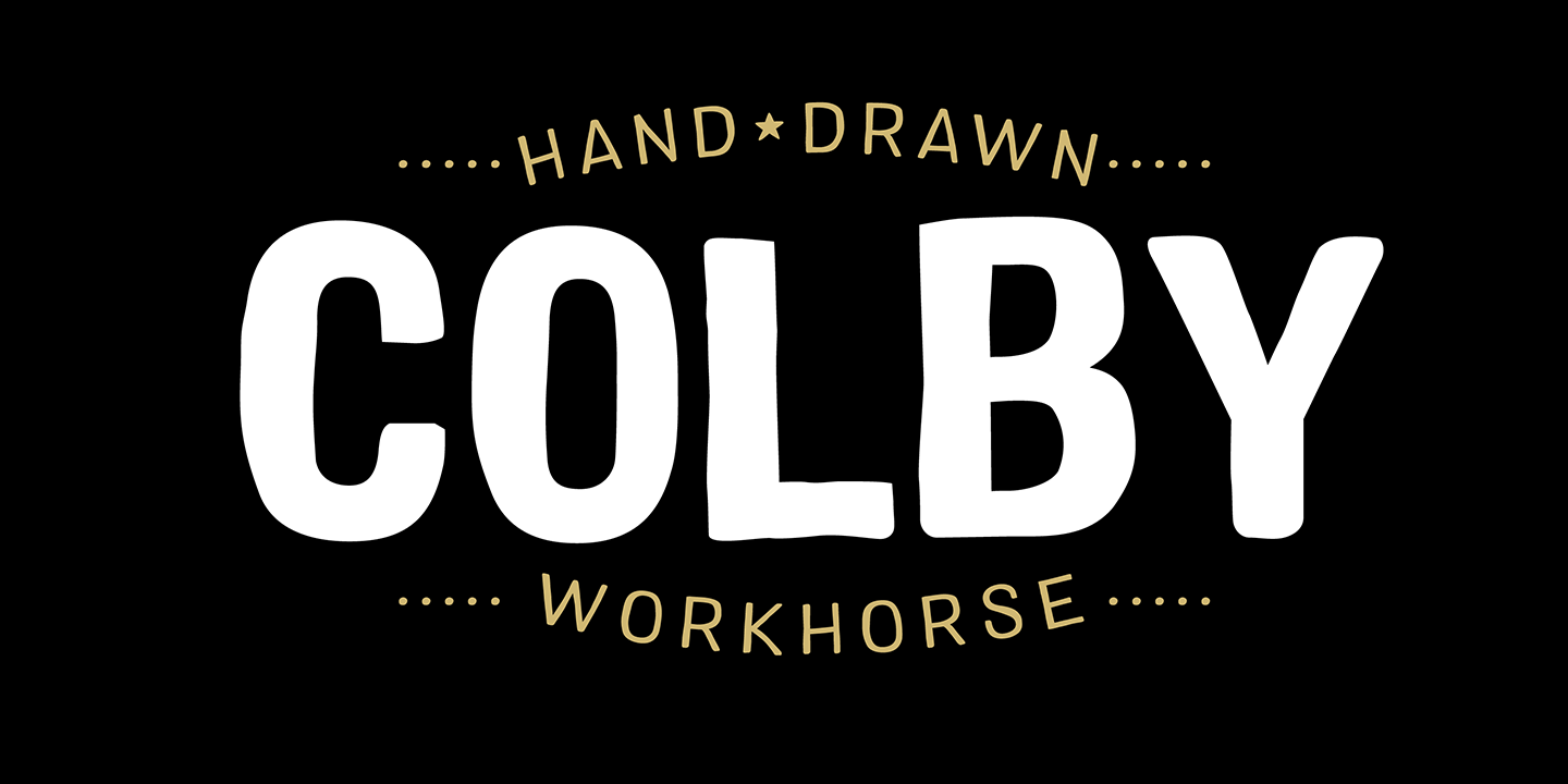 Ejemplo de fuente Colby Compressed #1